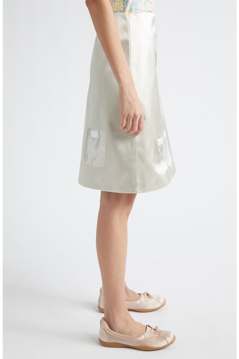 Keeps Satin Pocket Skirt, Alternate, color, CHAMPAGNE