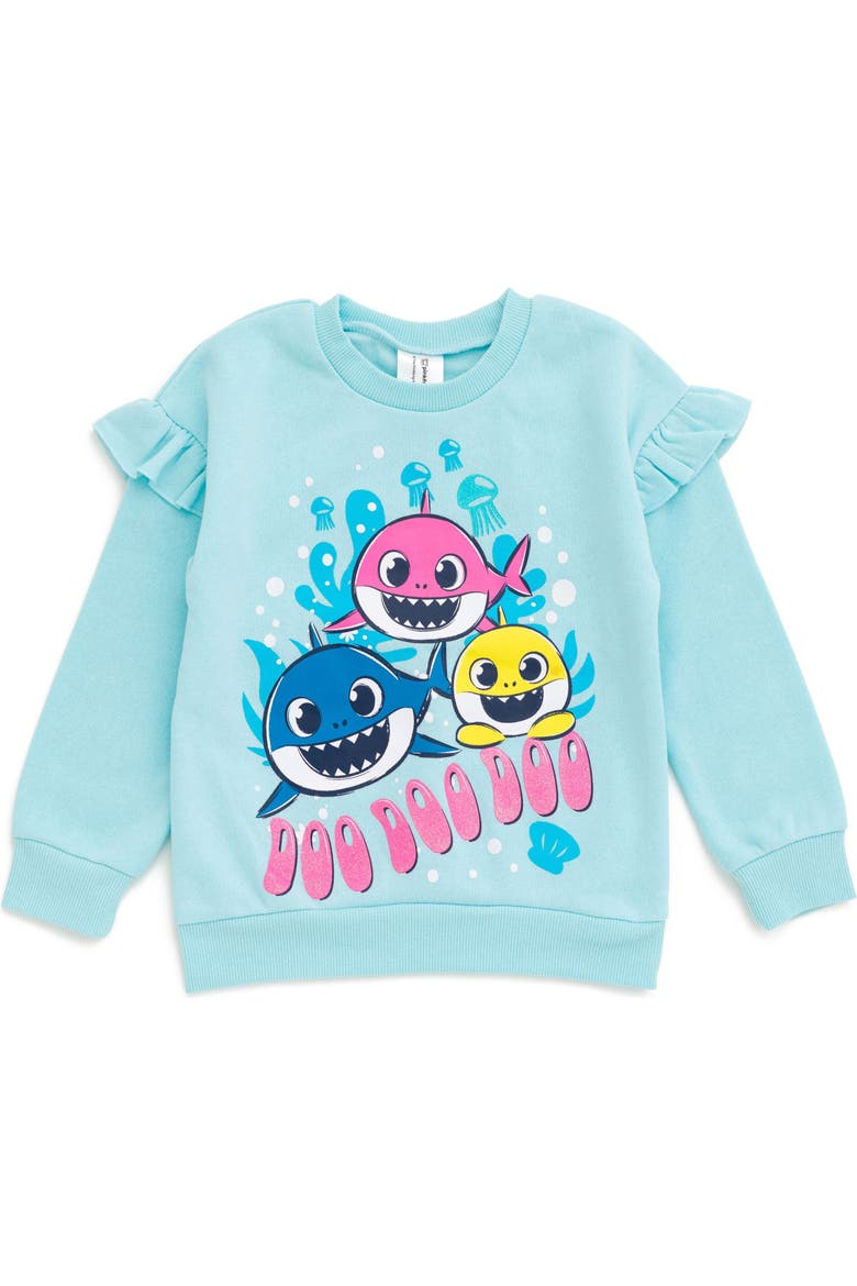 Baby Shark 2-Piece Fleece Sweatshirt and Leggings Set, Alternate, color, Baby Shark Blue
