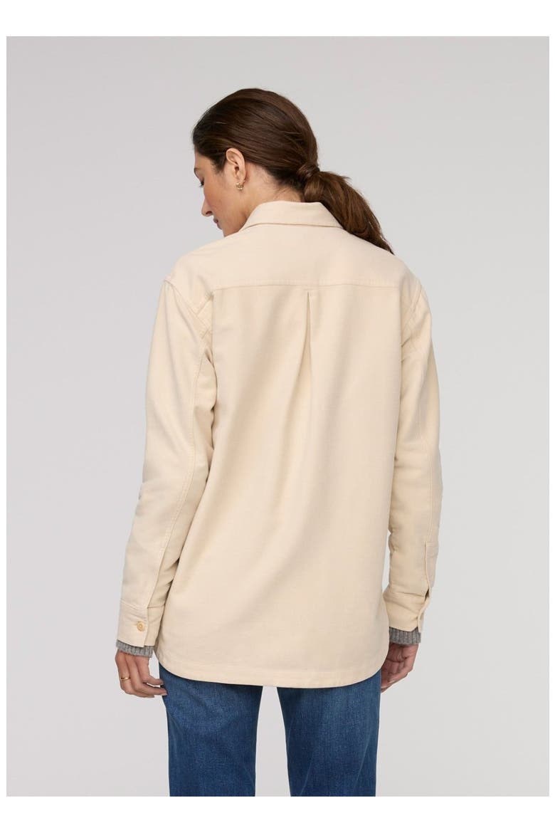 No Sweat Moleskin Overshirt, Alternate, color, Bone