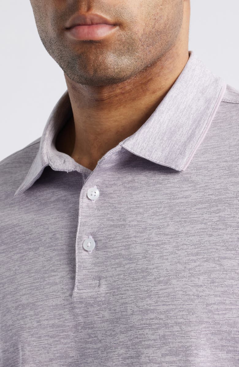 Robert Barakett Duke Space Dye Polo, Alternate, color, Lavender