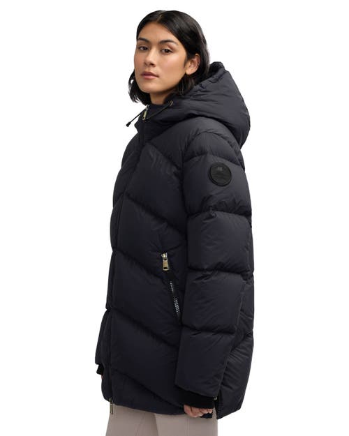 Pajar Fallon Boxy Inverted Chevron Quilted Puffer In Black