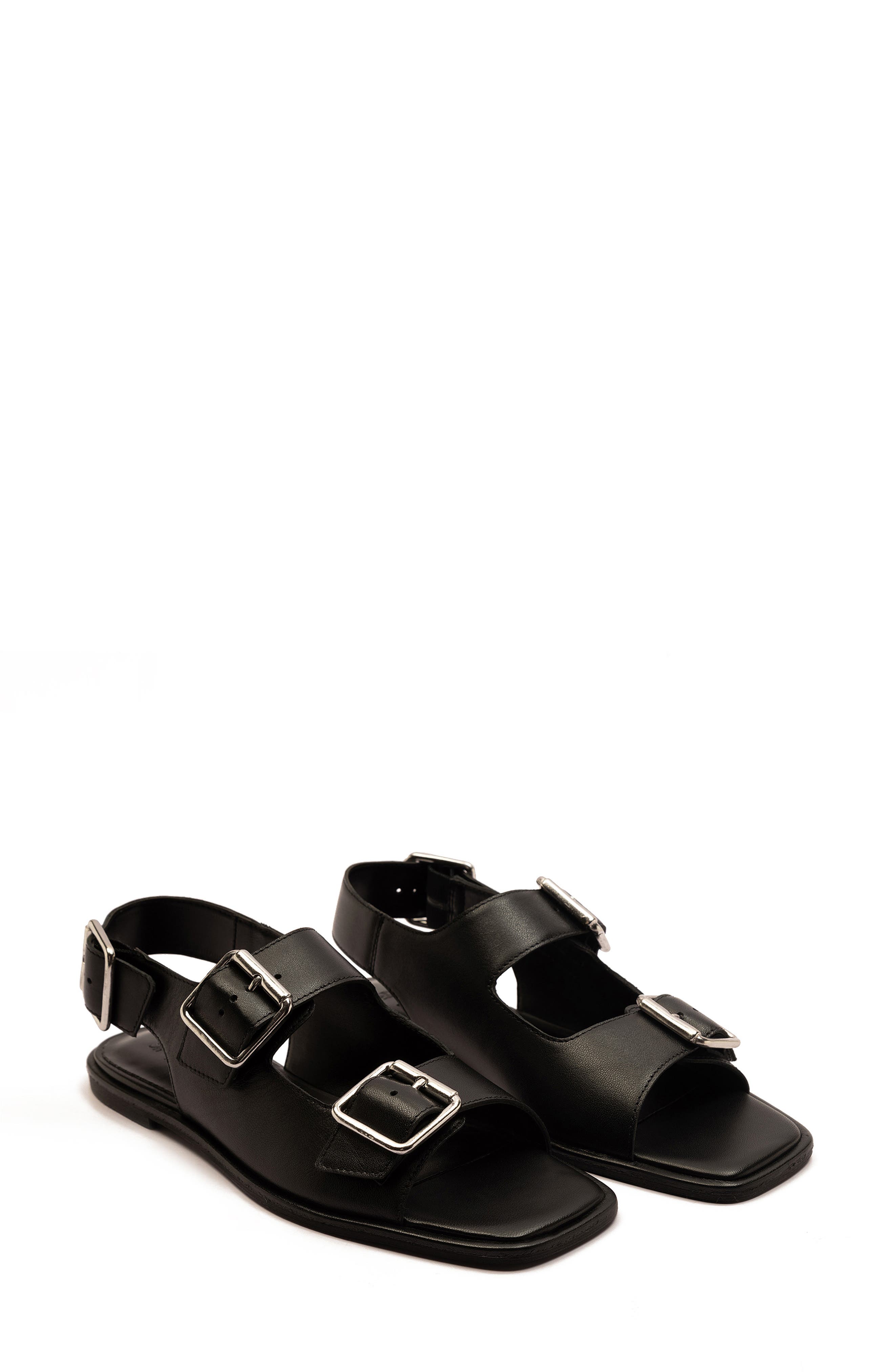 OFF THE HOOK LONDON Baker Buckle Sandal, Alternate, color, Black