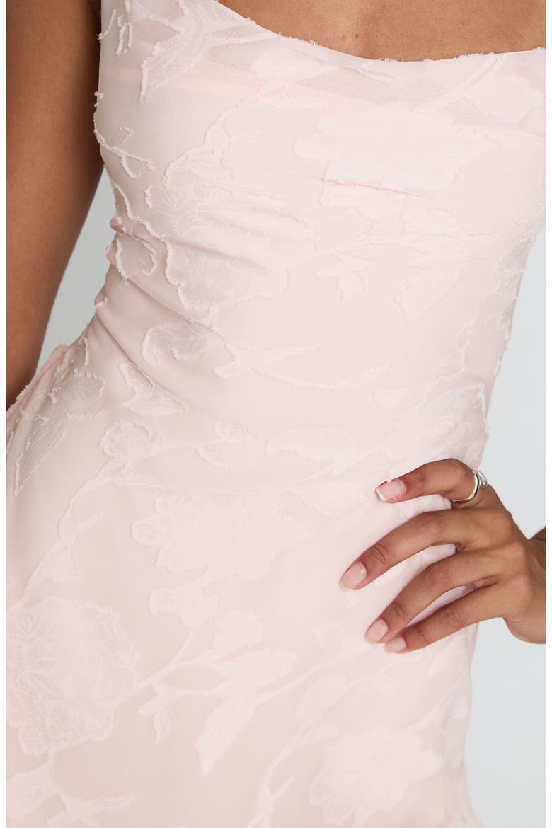 Celena Floral Burnout Minidress, Alternate, color, PINK BURNOUT