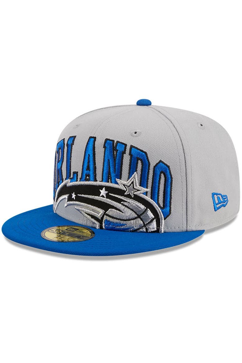 Men's New Era Gray/Blue Orlando Magic Tip-Off Two-Tone 59FIFTY Fitted Hat, Alternate, color, Gray