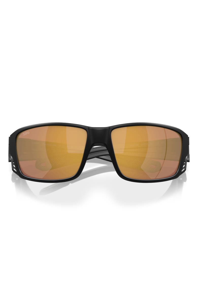 Costa Del Mar 60mm Polarized Square Sunglasses, Alternate, color, Matte Black