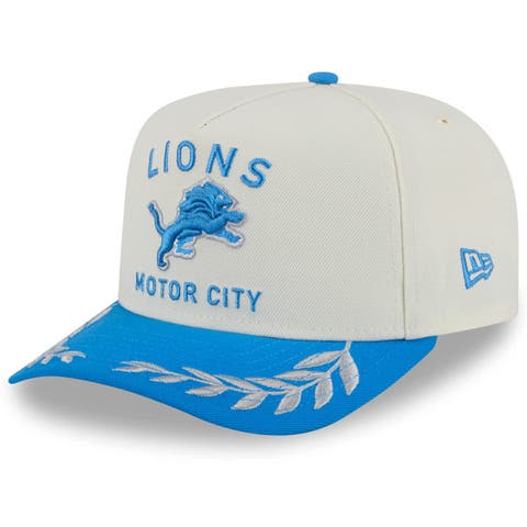 Men's New Era  Cream/Blue Detroit Lions 2025 NFL Draft A-Frame 9FIFTY Snapback Hat