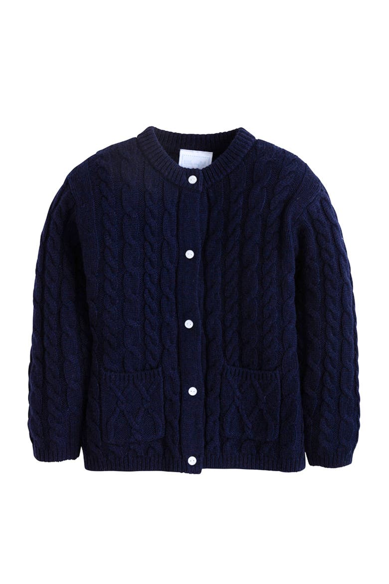 Kids' Classic Cashmere Blend Cardigan, Main, color, Navy