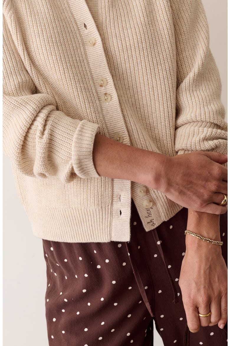 Parker Collared Cardigan, Alternate, color, OATMEAL