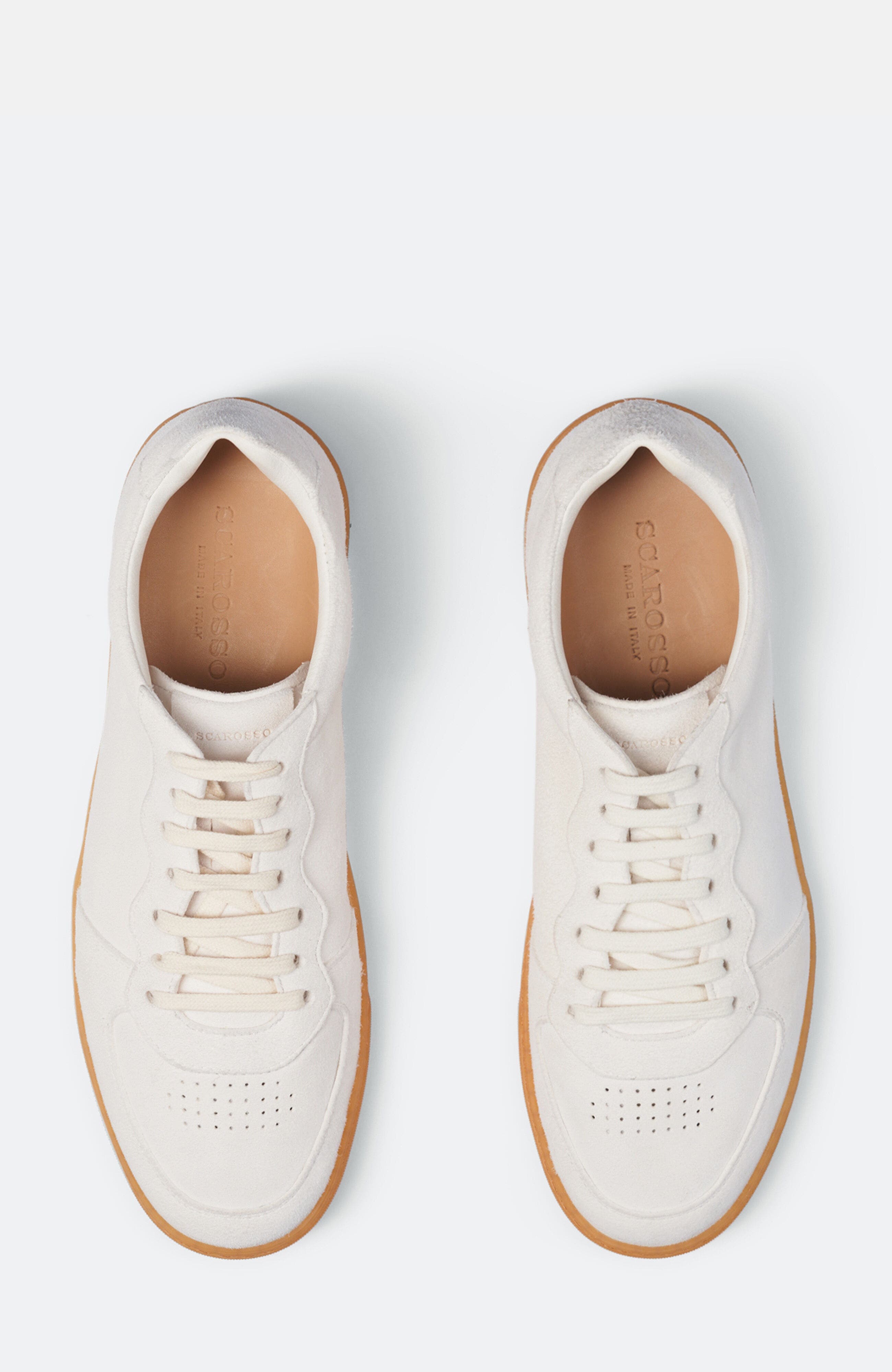 SCAROSSO Aureliano Sneakers, Alternate, color, Cream - Suede