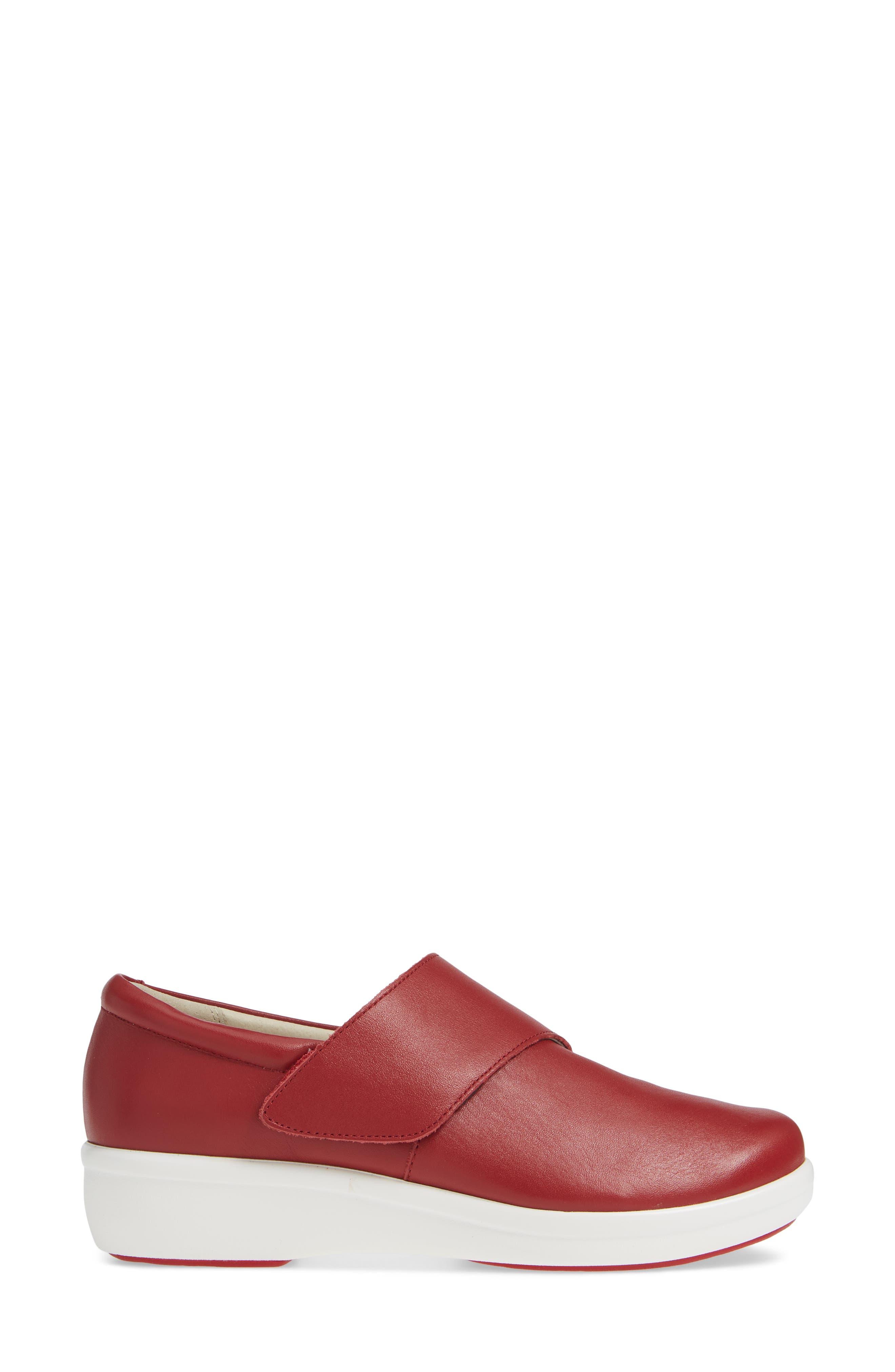 Qin Slip-On Sneaker, Alternate, color, RED BUTTER LEATHER