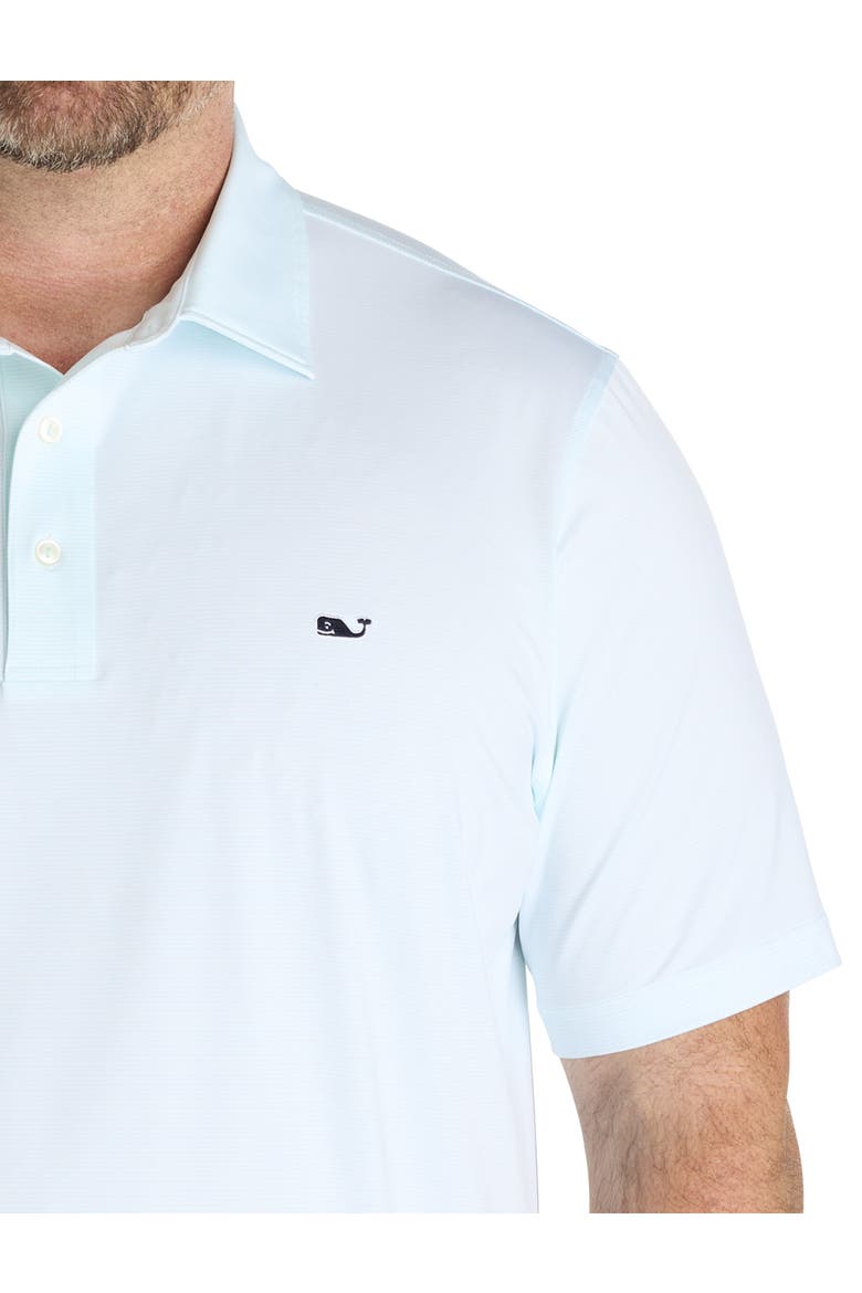 Big & Tall St. Jean Striped Sankaty Polo Shirt, Alternate, color, WHITE CAP SEA SPLASH