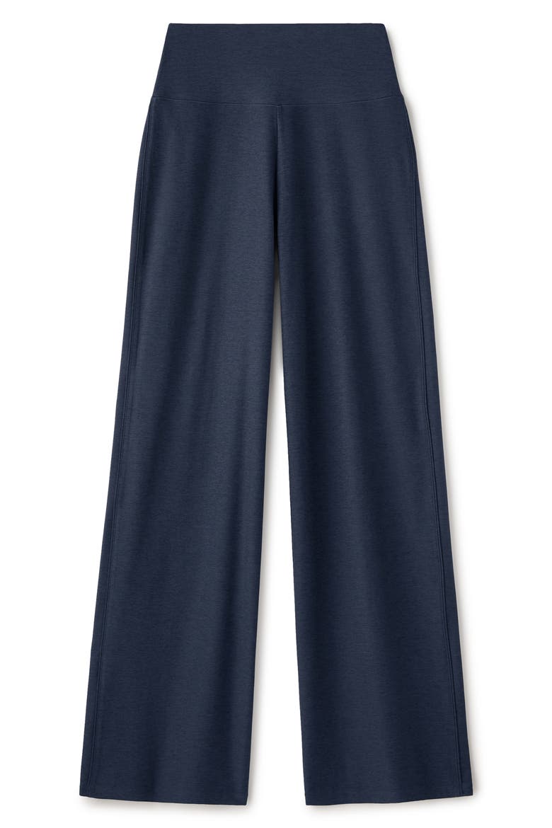 Atmosphere Wide Leg Pants, Alternate, color, NAVY HEATHER