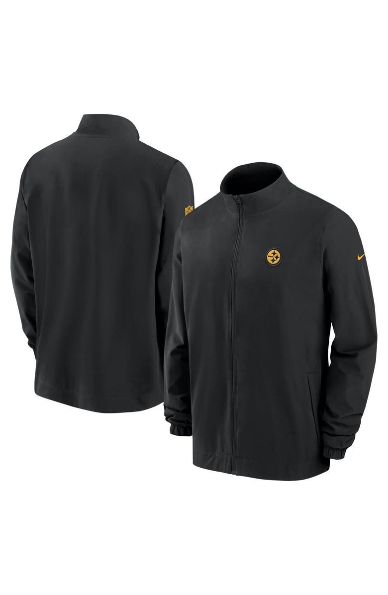 Nike Men's Nike Black Pittsburgh Steelers 2023 Sideline Full-Zip Jacket, Main, color,