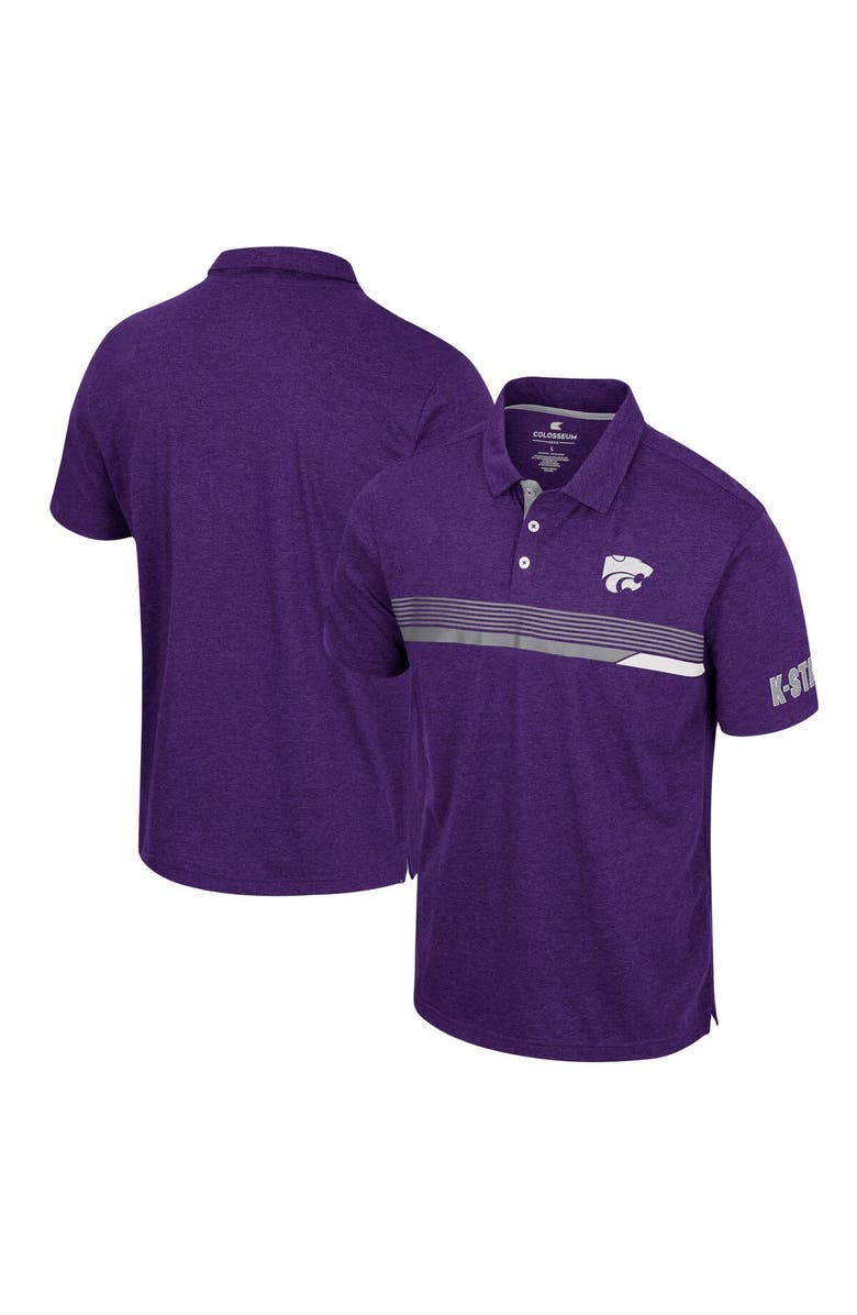 COLOSSEUM Men's Colosseum  Purple Kansas State Wildcats No Problemo Polo, Main, color, Purple