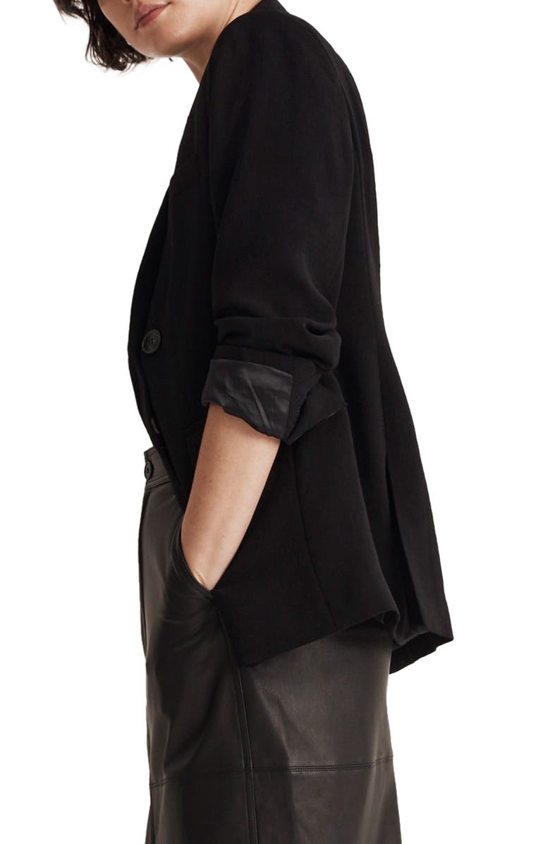 Madewell The Rosedale Crepe Blazer, Alternate, color, 