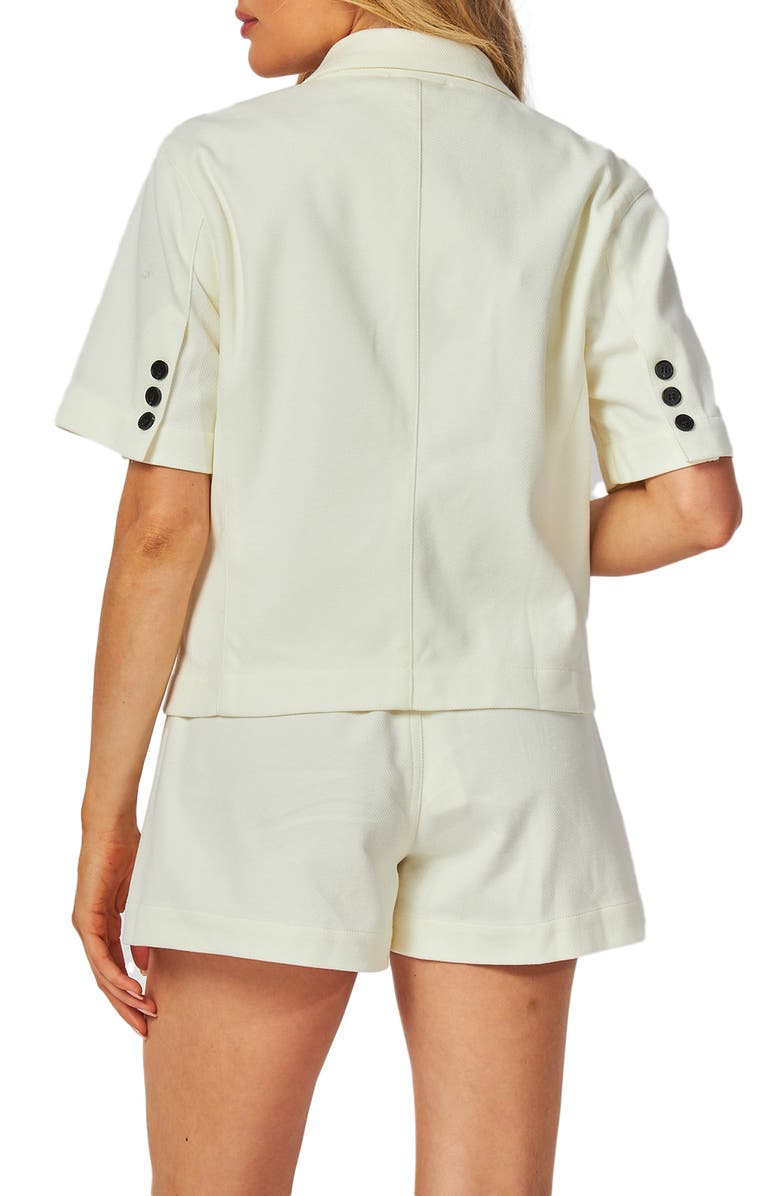 BLUEGREY Short Sleeve Blazer, Alternate, color,