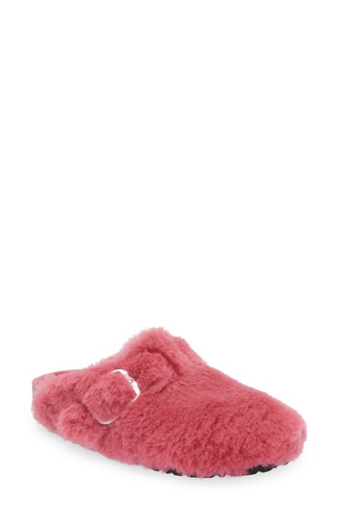 Boston Big Buckle Genuine Shearling Clog - Discontinued (Women)