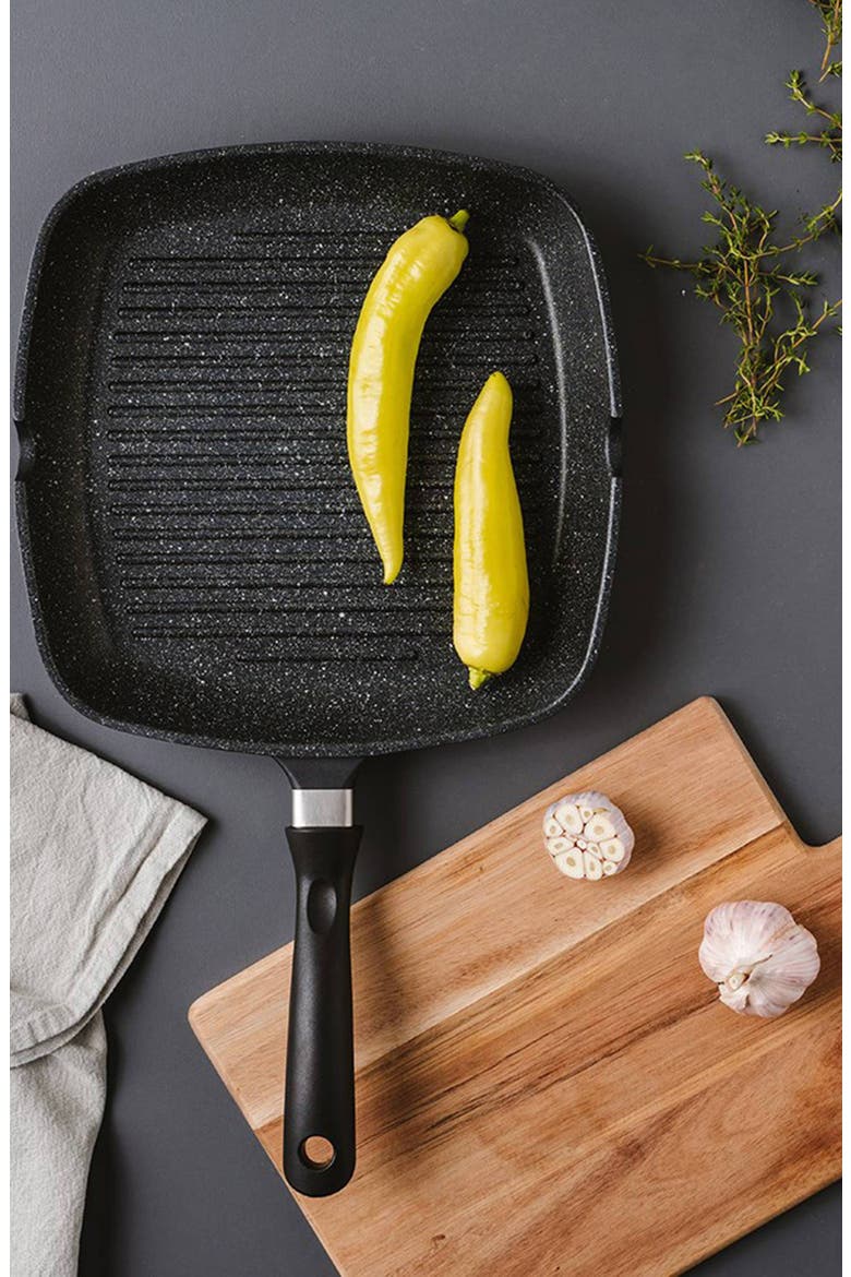 STONE™ 11" Grill Pan, Alternate, color, BLACK