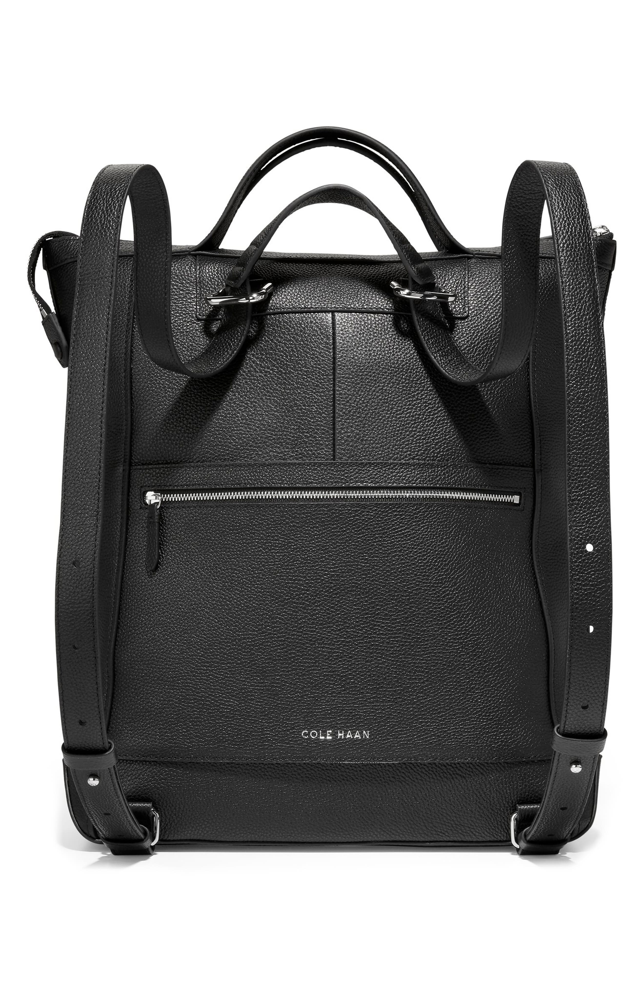 Cole Haan Grand Ambition Leather Convertible Luxe Backpack, Alternate, color, 