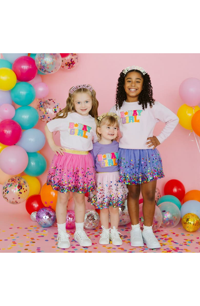 Sweet Wink Raspberry Confetti Tutu, Alternate, color, Raspberry