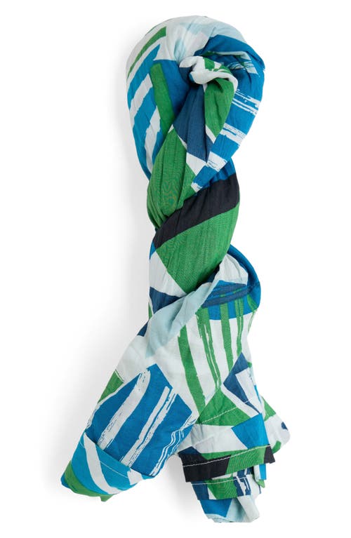 Seasalt Cornwall Larissa Abstract Print Organic Cotton Button-up Shirt In Spinnaker Sails Hedgerow