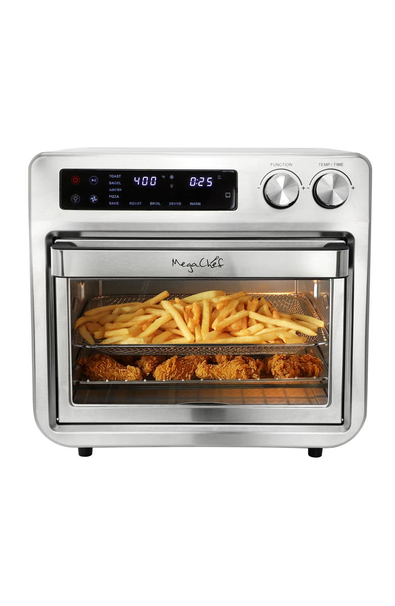 Megachef Digital Electric Multi-Function Air Fryer and Counter Top Oven, Main, color, Grey