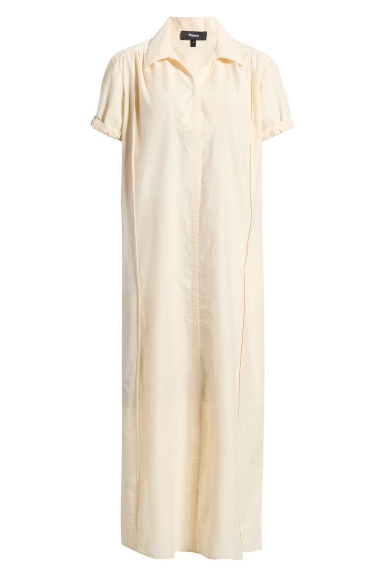 Gathered Polo Midi Dress, Alternate, color, ALMOND