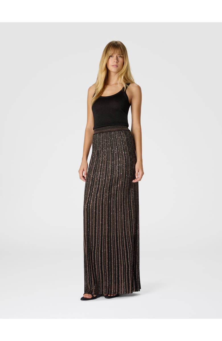 Missoni Long Skirt With Lamé Stripes, Alternate, color,