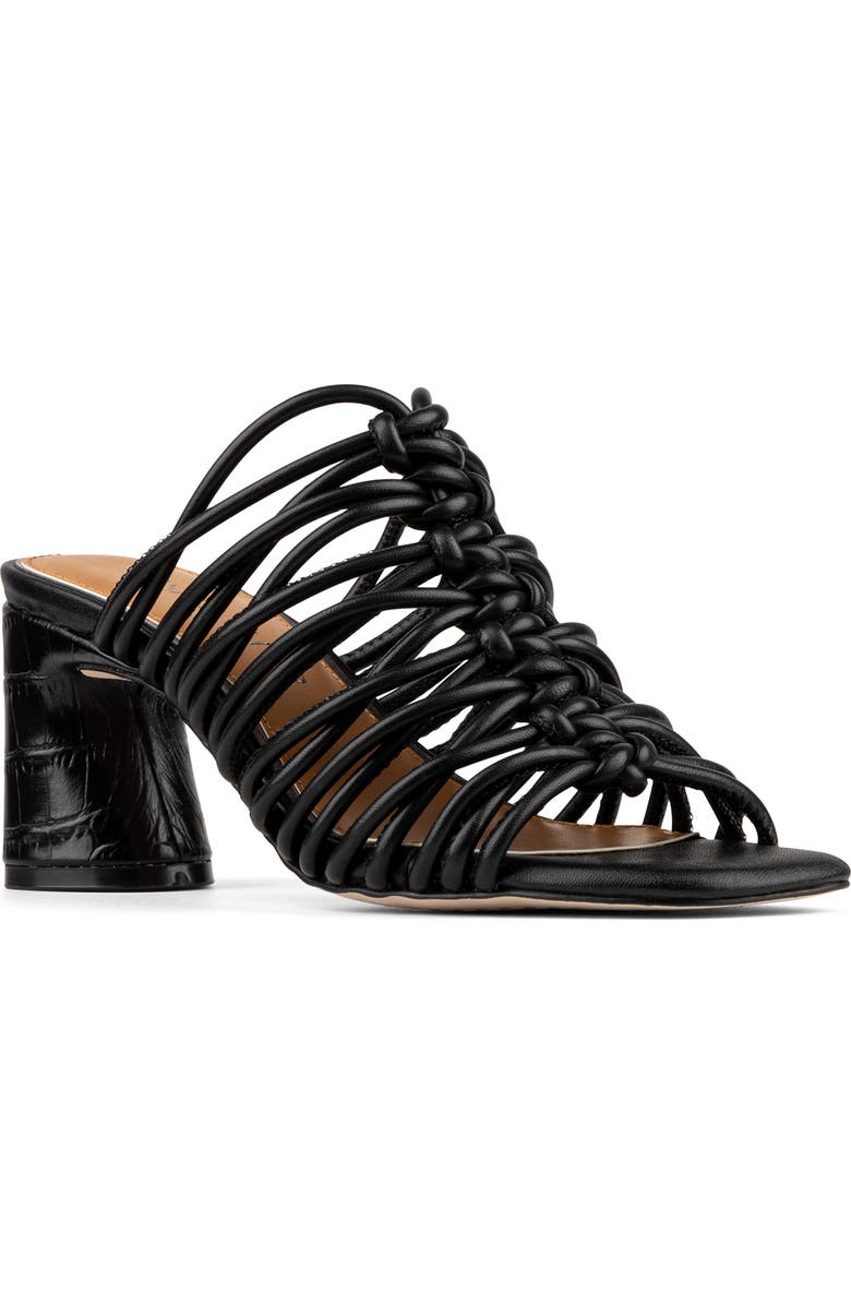 Donald Pliner Vyta Strappy Block Heel Sandal, Main, color, Black