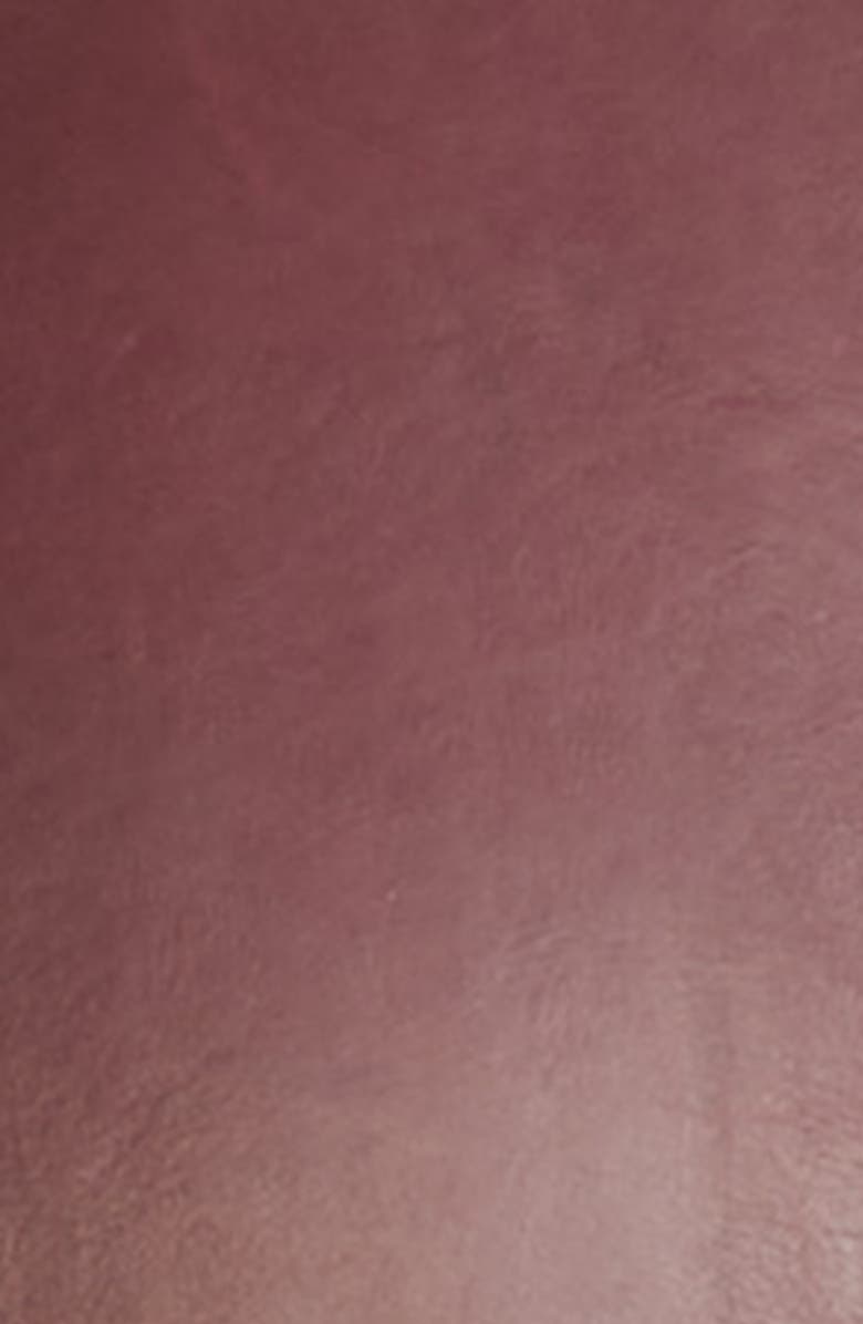 Dolce&Gabbana Leather Biker Jacket, Alternate, color, Marrone/ Viola Scuro