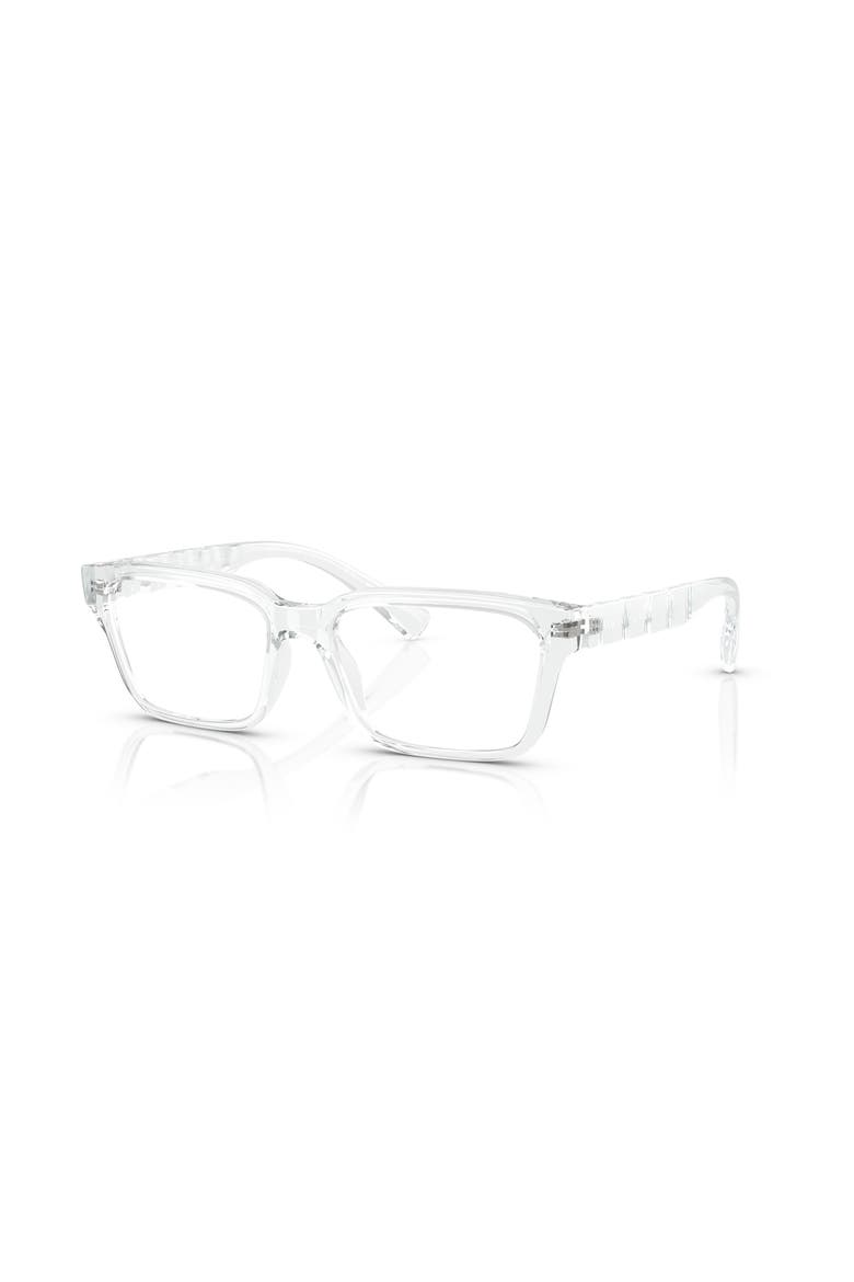 55mm Rectangle optical glasses, Main, color, Transparent