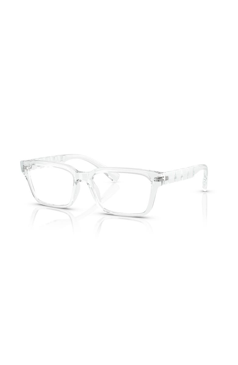 Armani Exchange 55mm Rectangle optical glasses, Main, color, Transparent