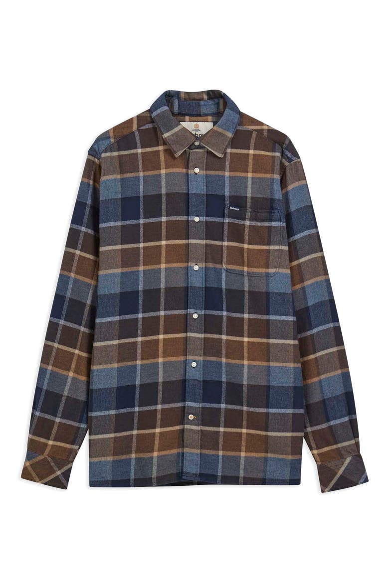 Copswell Relaxed Checked Cotton Shirt, Alternate, color, DARK SAND