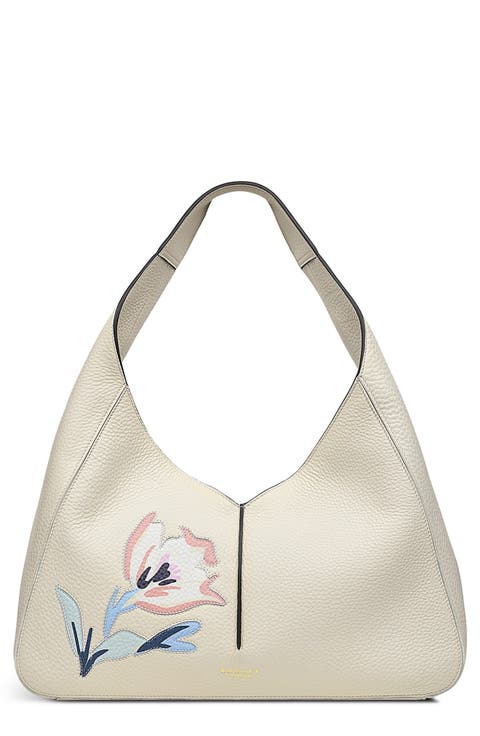 Hillgate Place Floral Leather Shoulder Bag