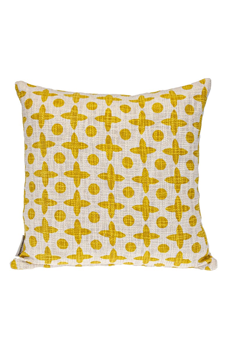 PARKLAND COLLECTION Geometric Decorative Throw Pillow, Main, color, Yellow