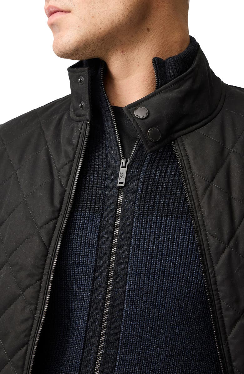 Rodd & Gunn Newall Merino Wool Zip Cardigan, Alternate, color, Eclipse