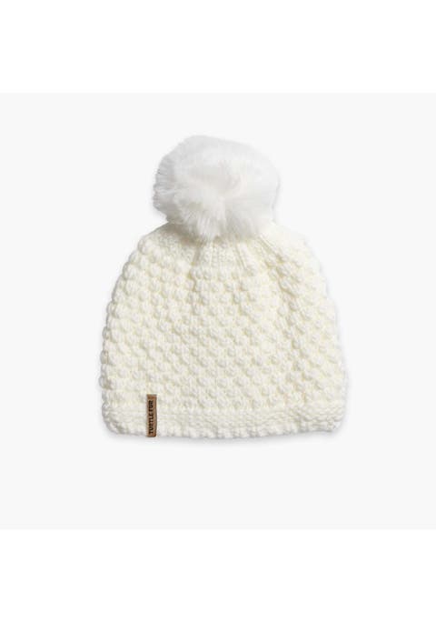 Snowfall Pom Slouch Beanie