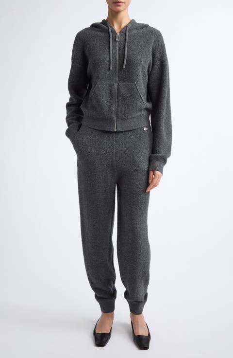 Full Zip Wool & Cashmere Hoodie