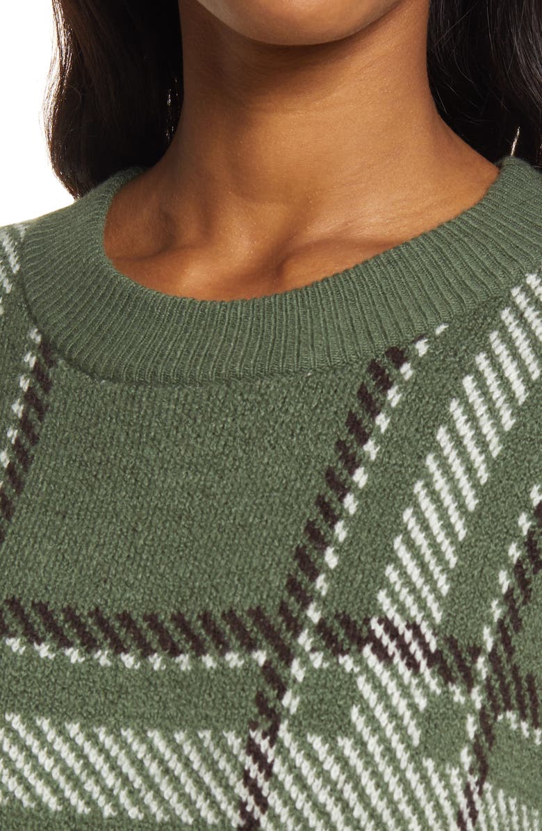 Treasure & Bond Plaid Long Sleeve Sweater Dress, Alternate, color, 