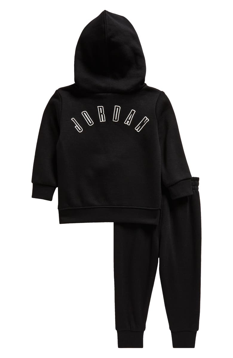 Jordan Cotton Blend Fleece Hoodie & Sweatpants Set, Alternate, color, 023Black