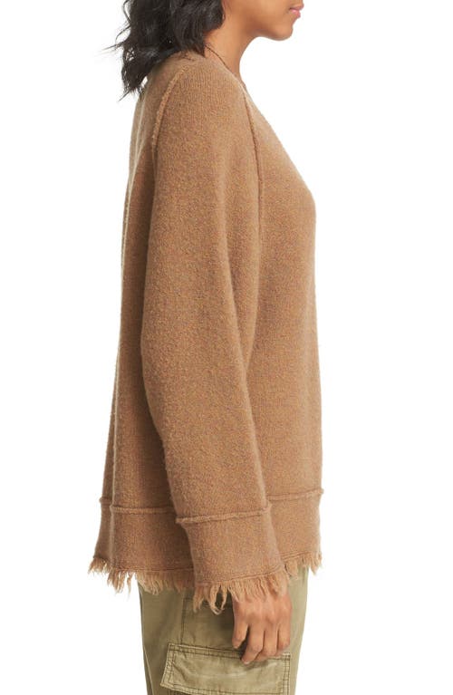 Free People Irresistible Fringe Trim Sweater In Brown