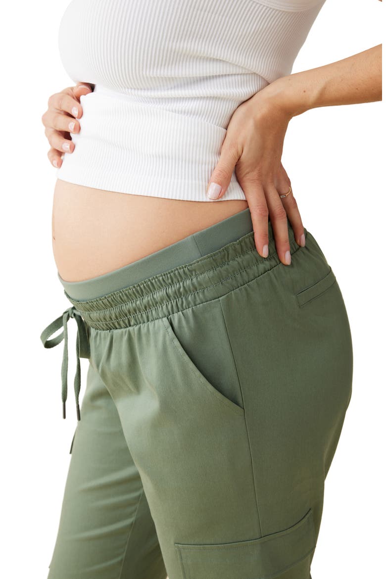 Under the Bump Drawstring Cargo Pants, Alternate, color, AGAVE