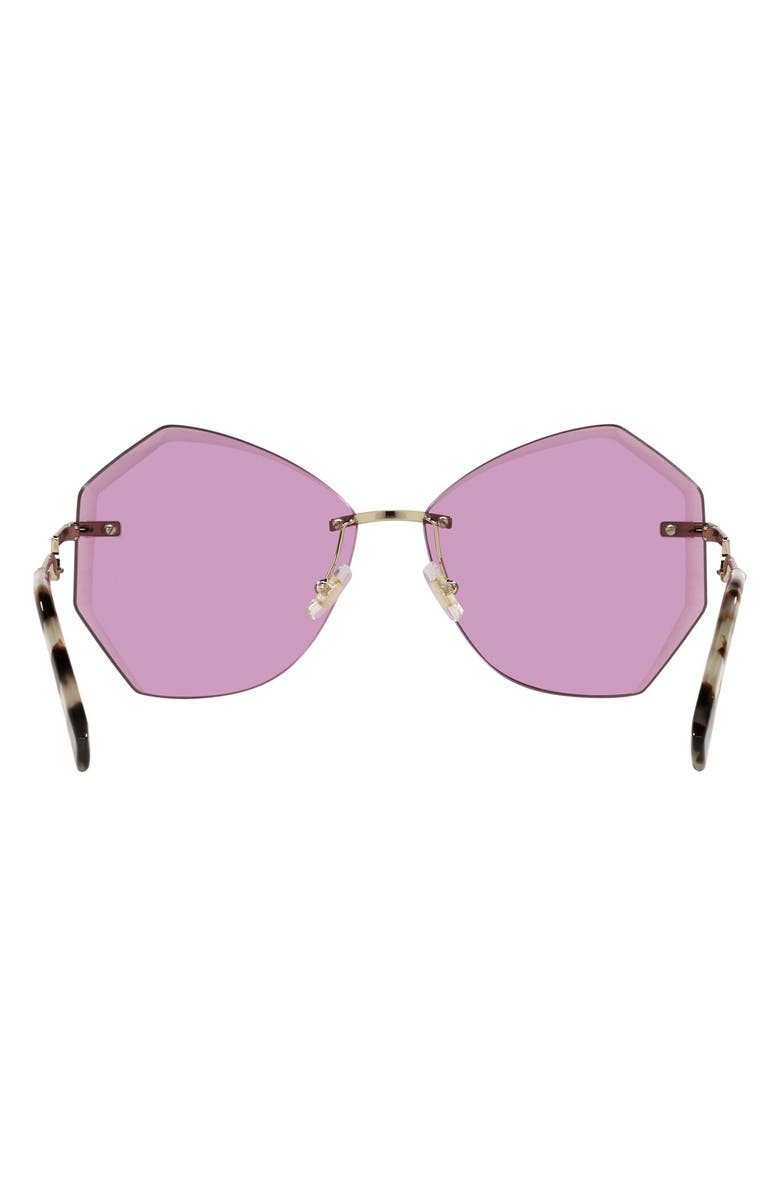 Miu Miu 60mm Irregular Sunglasses, Alternate, color, 