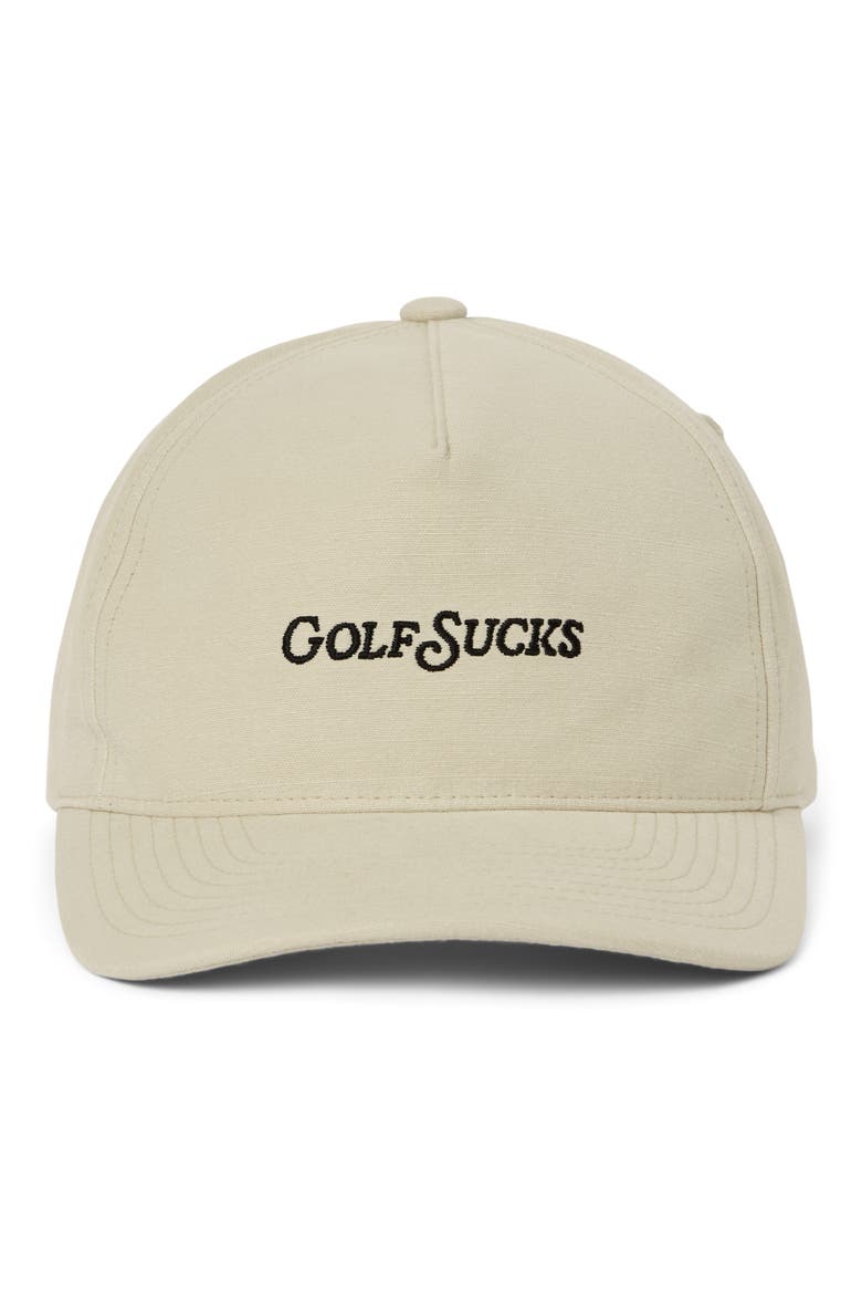 Golf Sucks Six-Panel Snapback Cap, Alternate, color, ITALIAN SAND