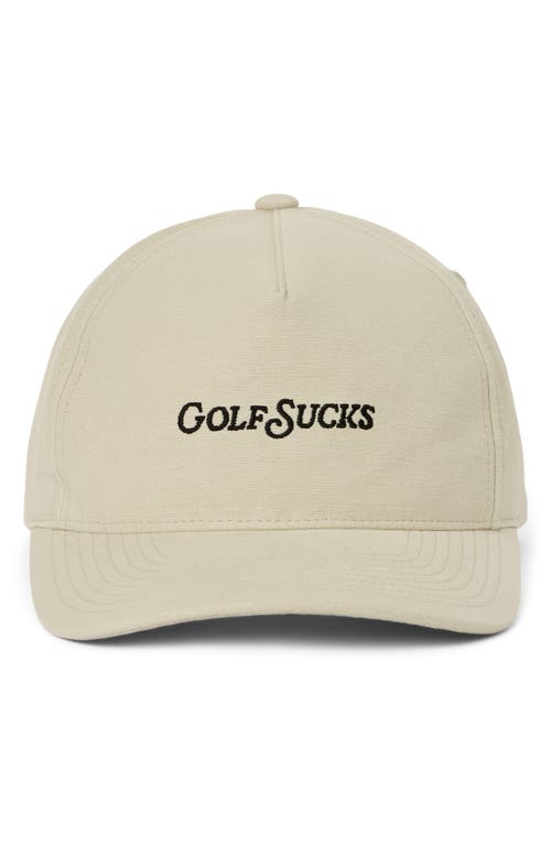 Travismathew Golf Sucks Six-panel Snapback Cap In Italian Sand