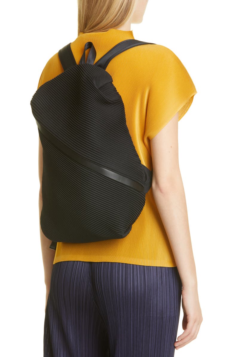 Pleats Please Issey Miyake Bias Pleated Backpack, Alternate, color,