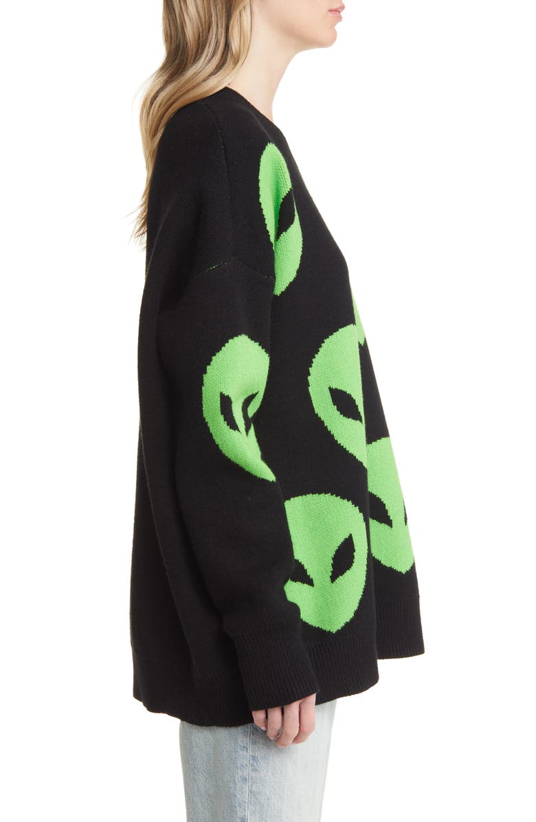 Dressed in Lala Too Cool For You Oversize Sweater, Alternate, color,