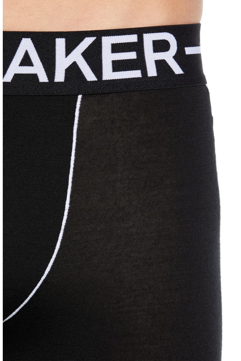 Anatomica Zone Long Boxers, Alternate, color, BLACK/ WHITE