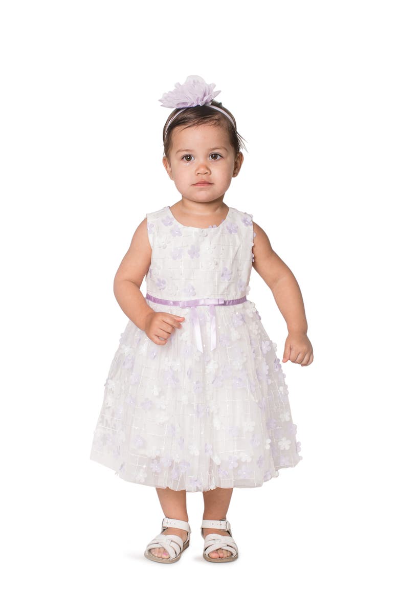 Popatu Kids' 3D Floral Appliqué Tulle Dress, Main, color, 