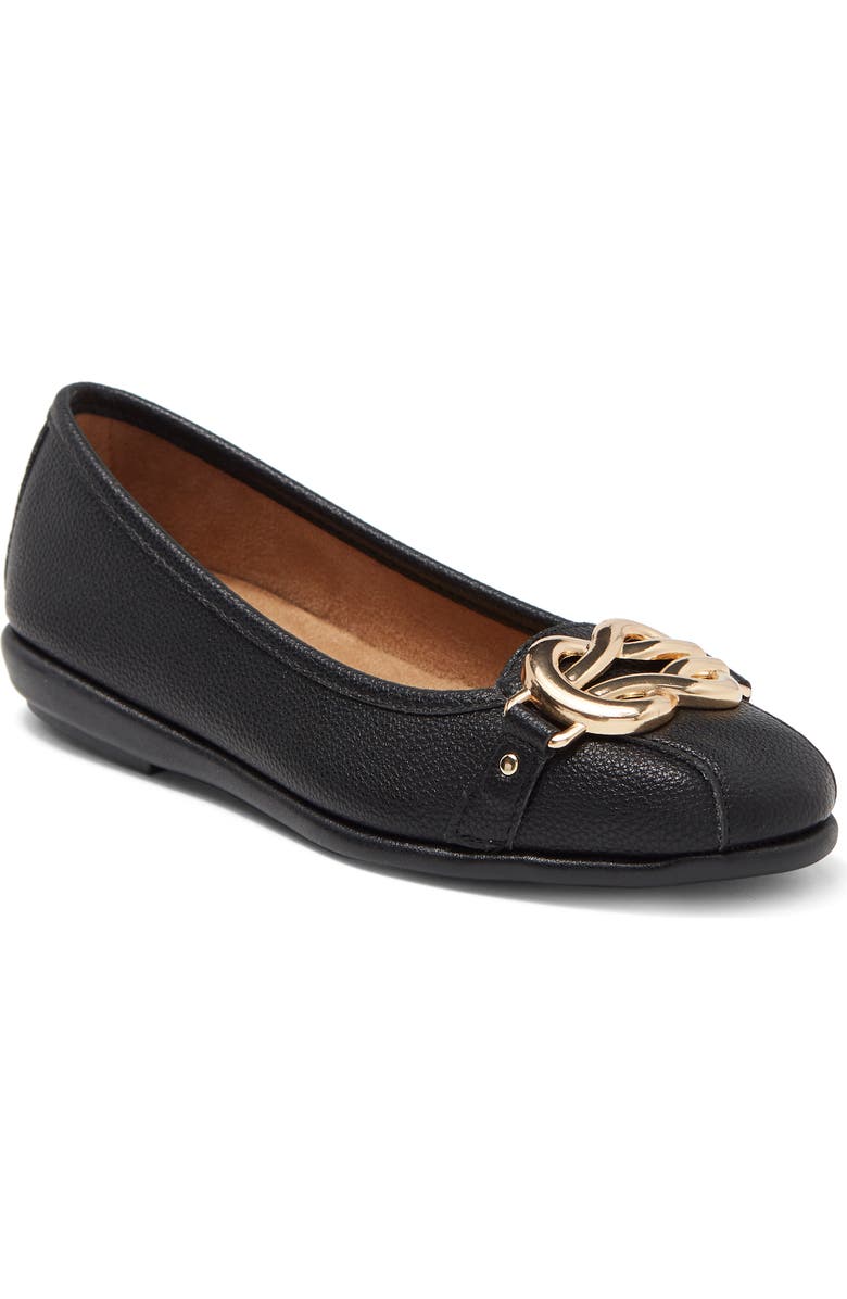 Aerosoles Big Bet Pebbled Flat - Wide Width Available, Main, color,